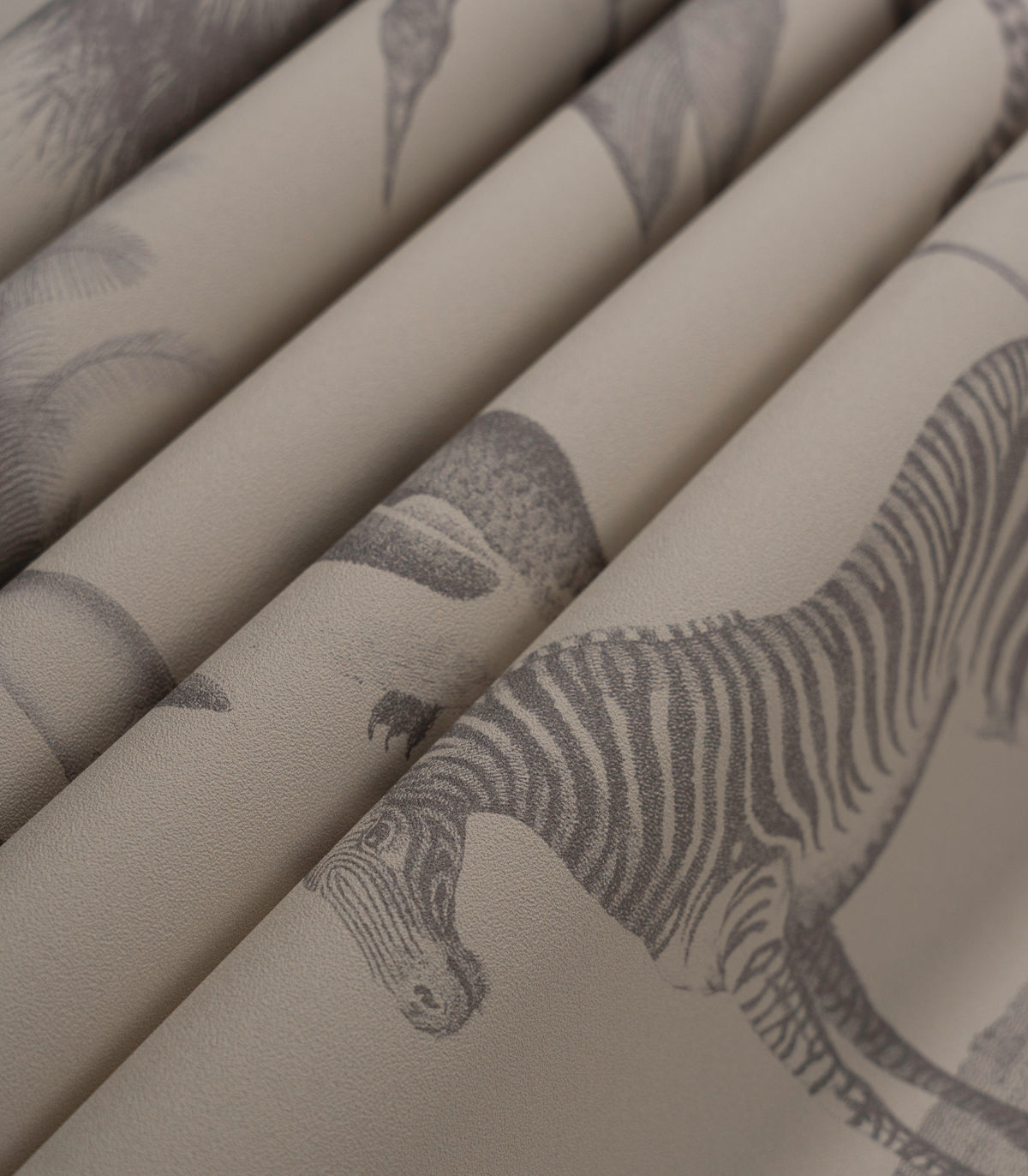 Carta da parati Vintage animals beige