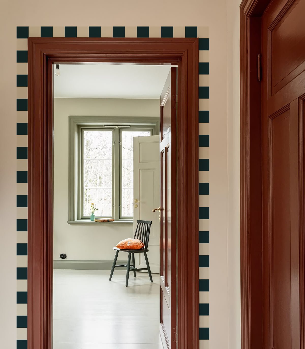 Border Square Deep Teal - Wallcolors®
