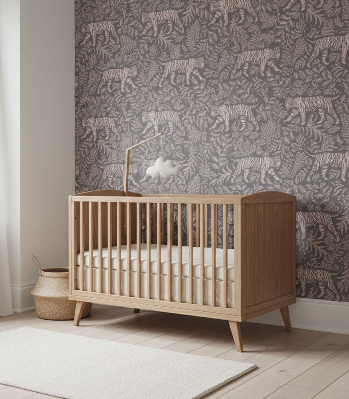 Tapeta Camouflaged Tiger Gray Pink