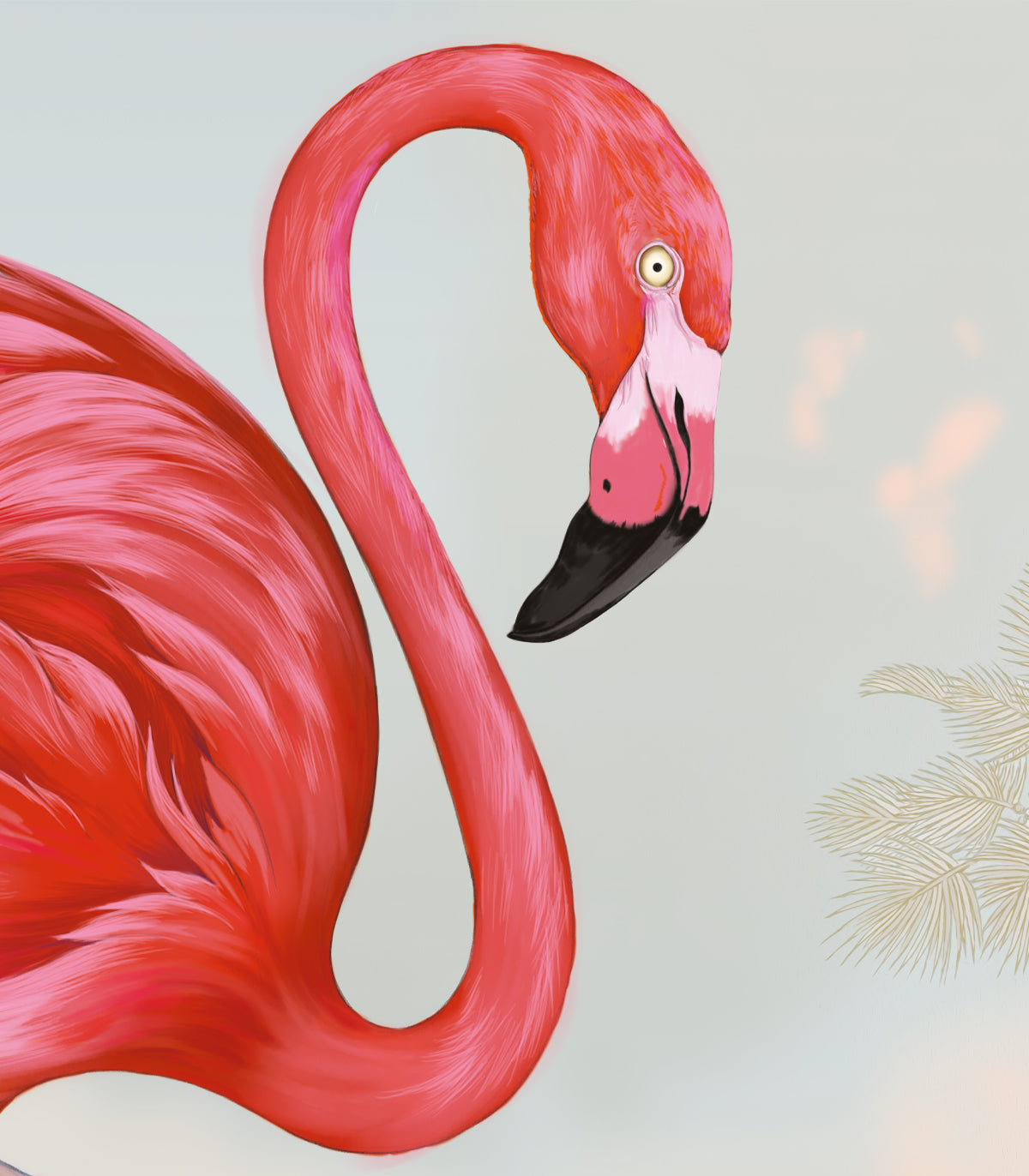Tapeta Crimson Flamingo