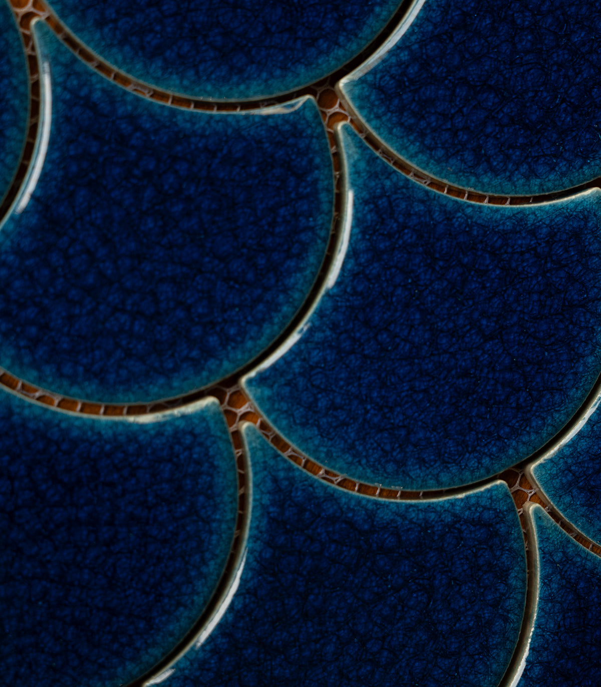 Mozaika Fish scale royal blue