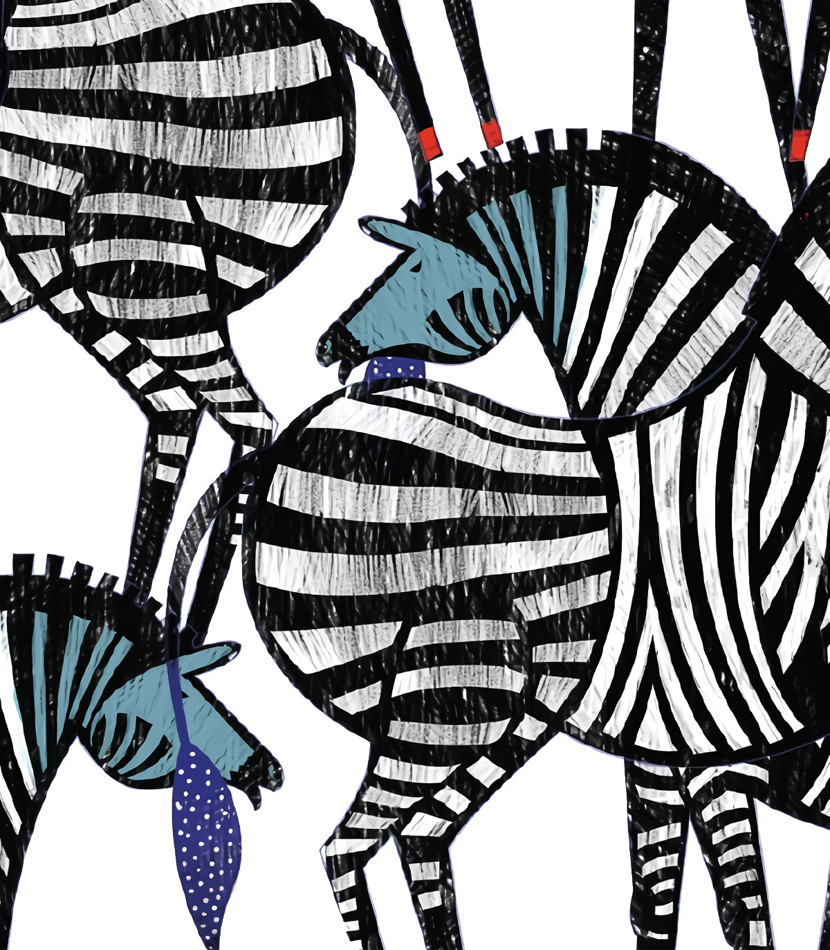Tapeta Dancing Zebras - Wallcolors®
