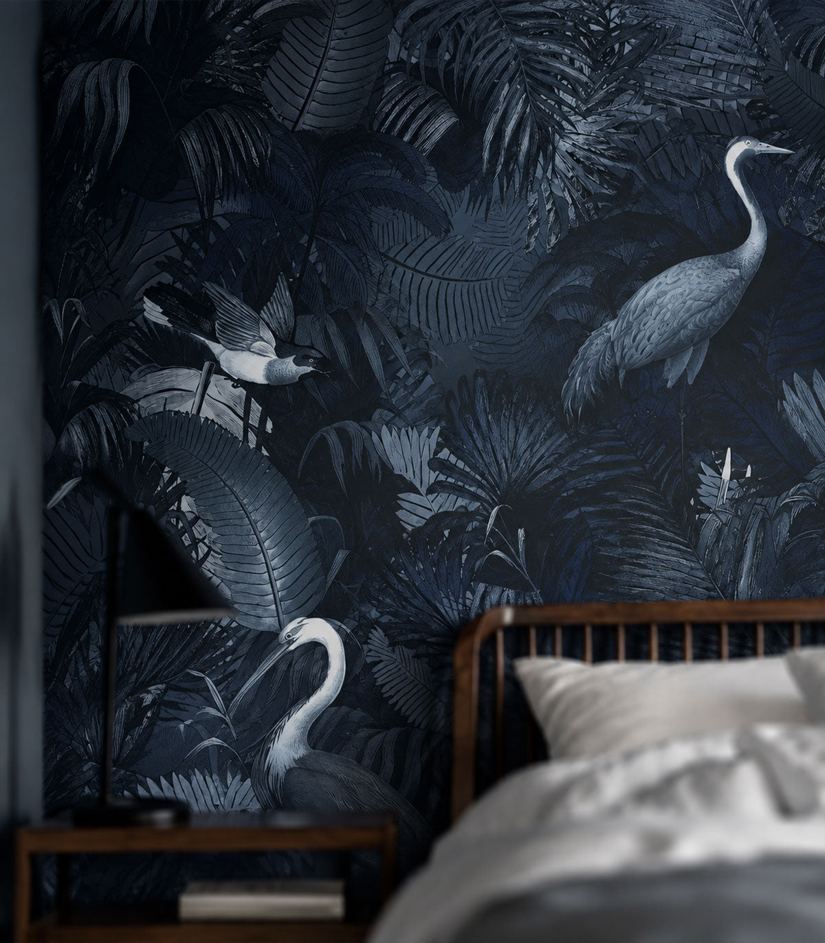 Carta da parati Desert Tropics Dark Blue