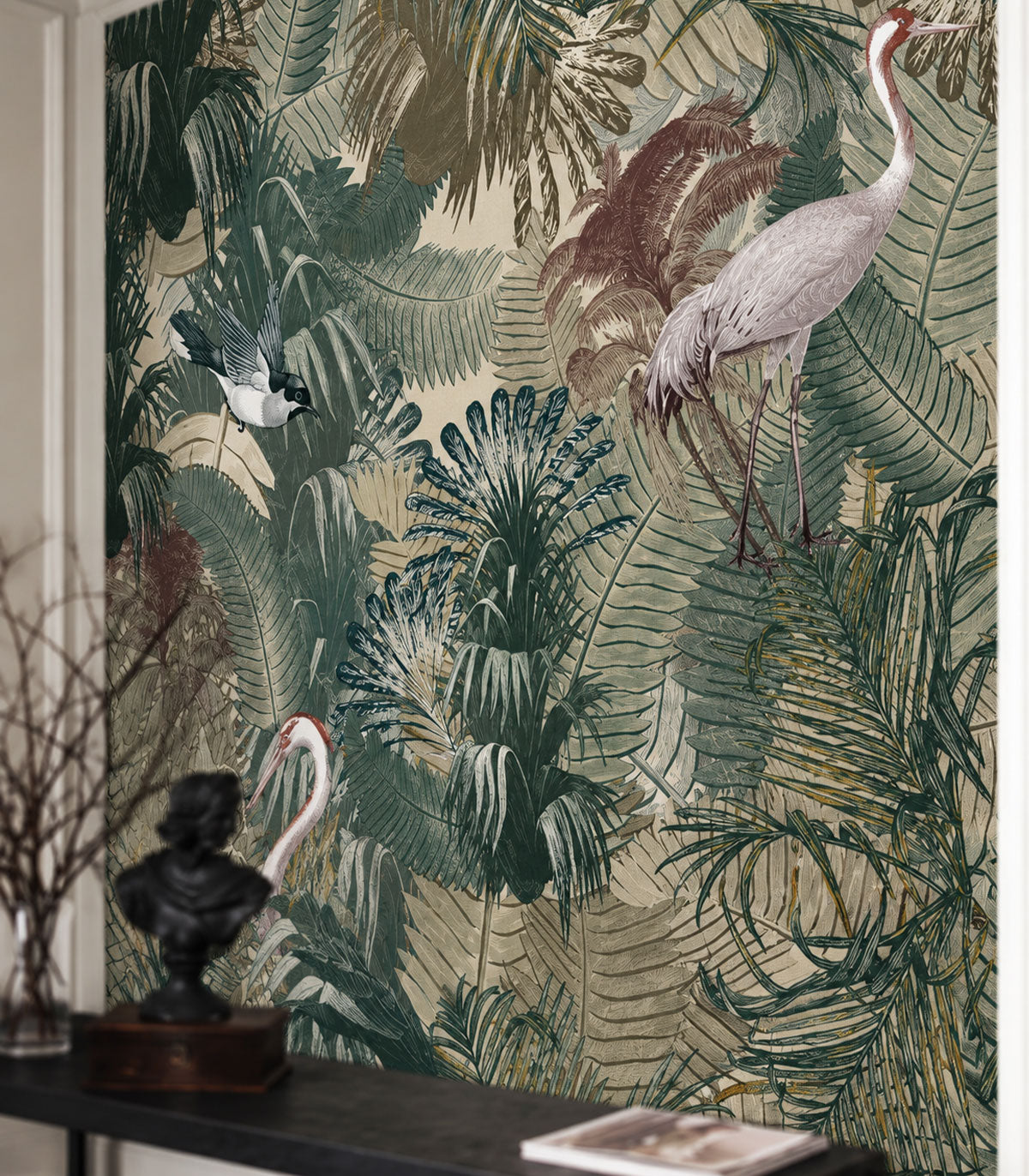 Carta da parati Desert Tropics Light Green