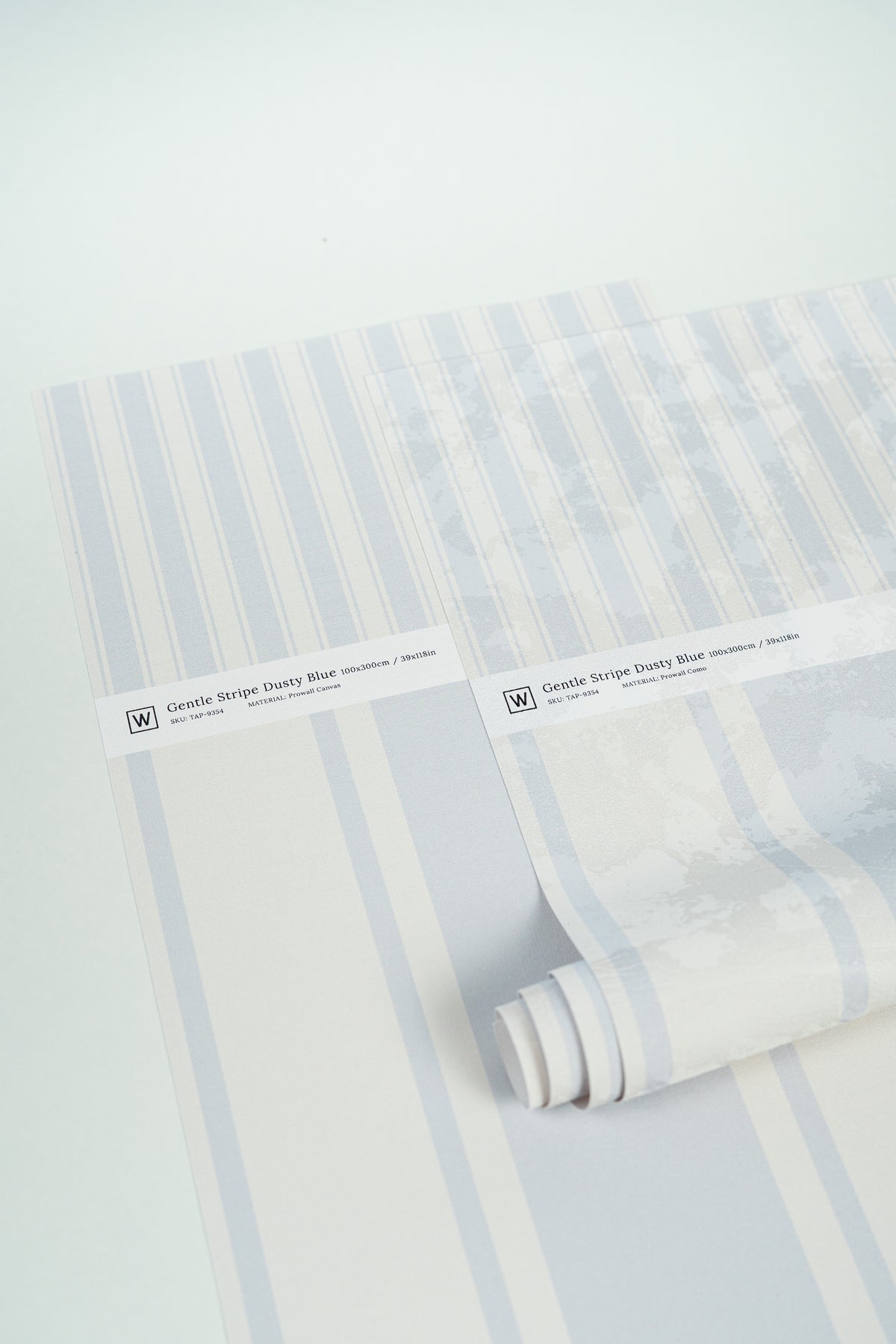 Carta da parati Gentle Stripe Dusty Blue