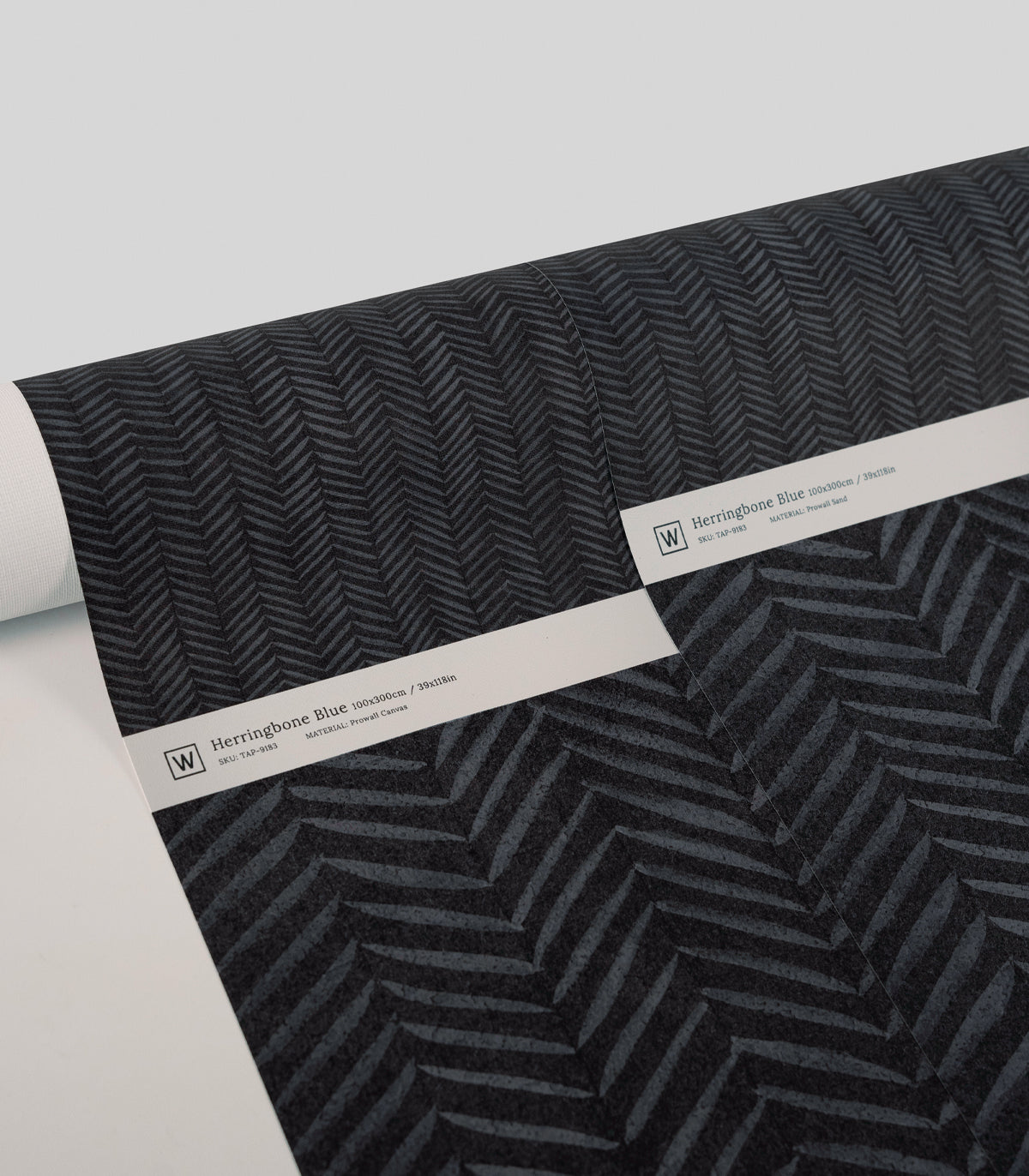 Tapeta Herringbone Blue