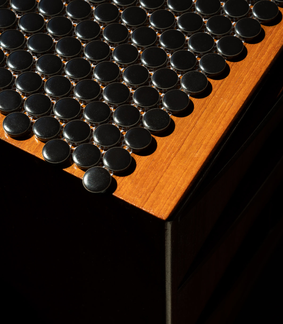 Mozaika penny dots black matte