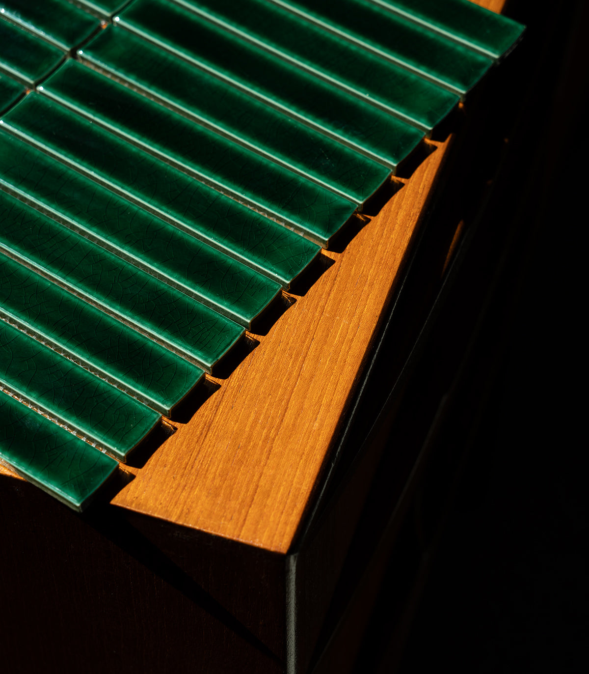 Mozaika piano emerald green