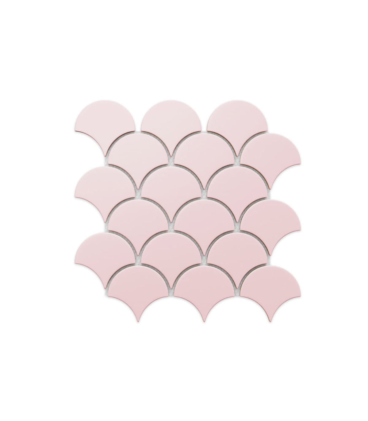 Mozaika fish scale powder pink rose