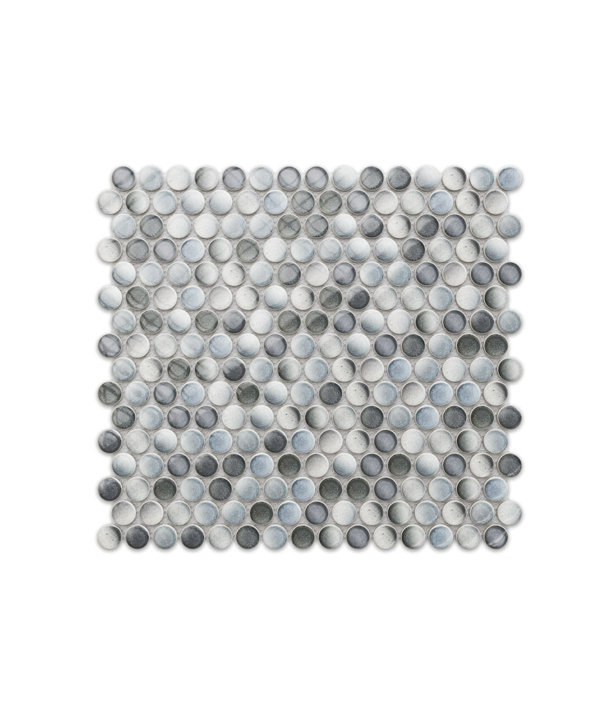 Mozaika penny dots multi grey gloss
