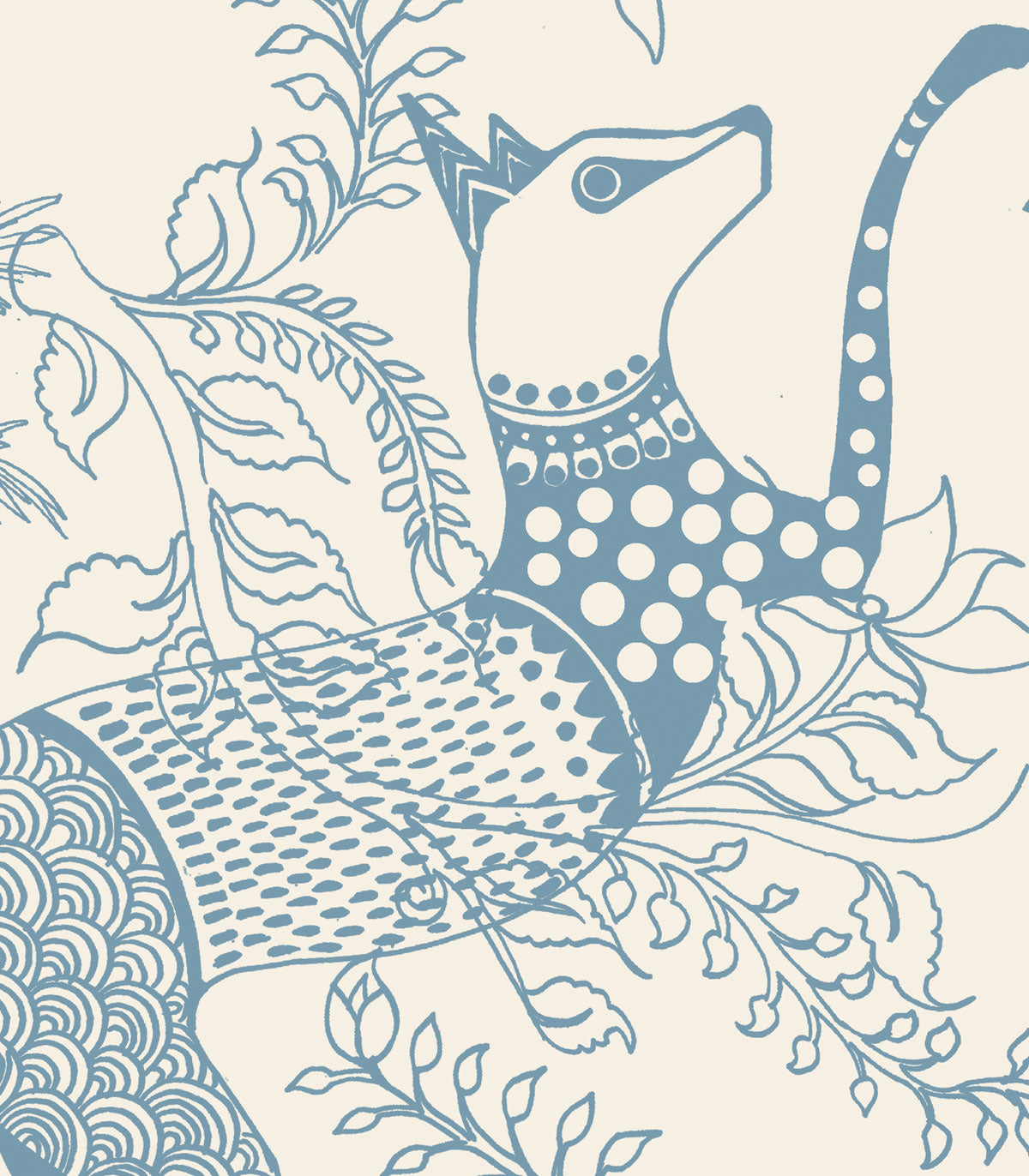 Tapeta Mythical Animals Blue