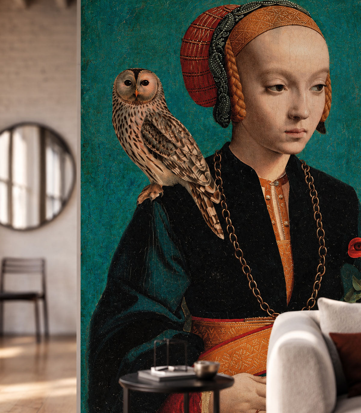 Carta da parati Owl lady