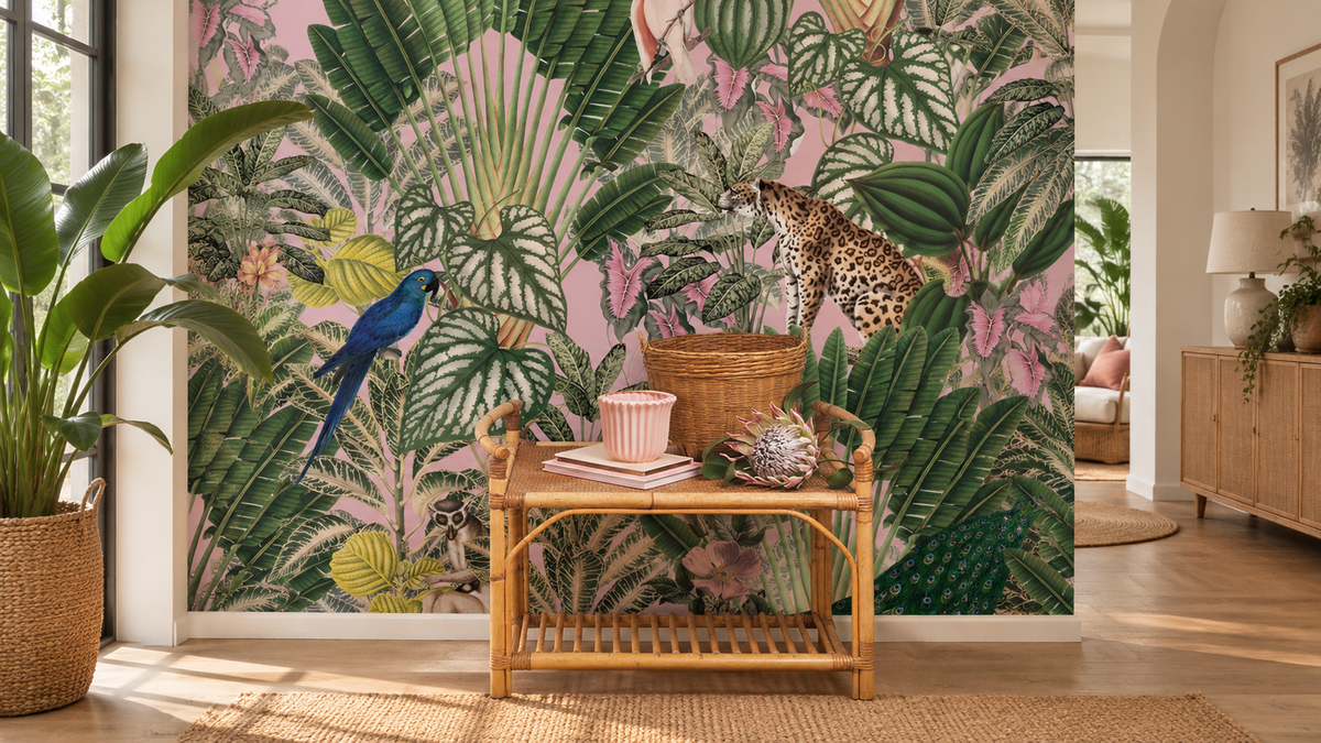 Carta da parati Pink Jungle