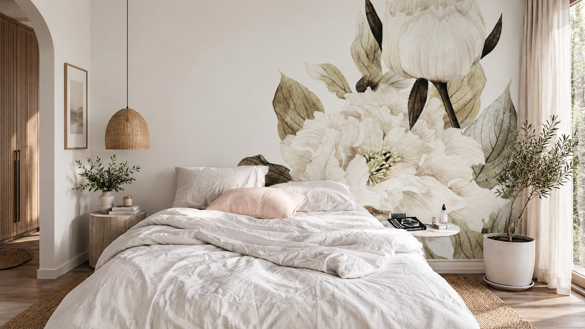 Carta da parati Pretty beige
