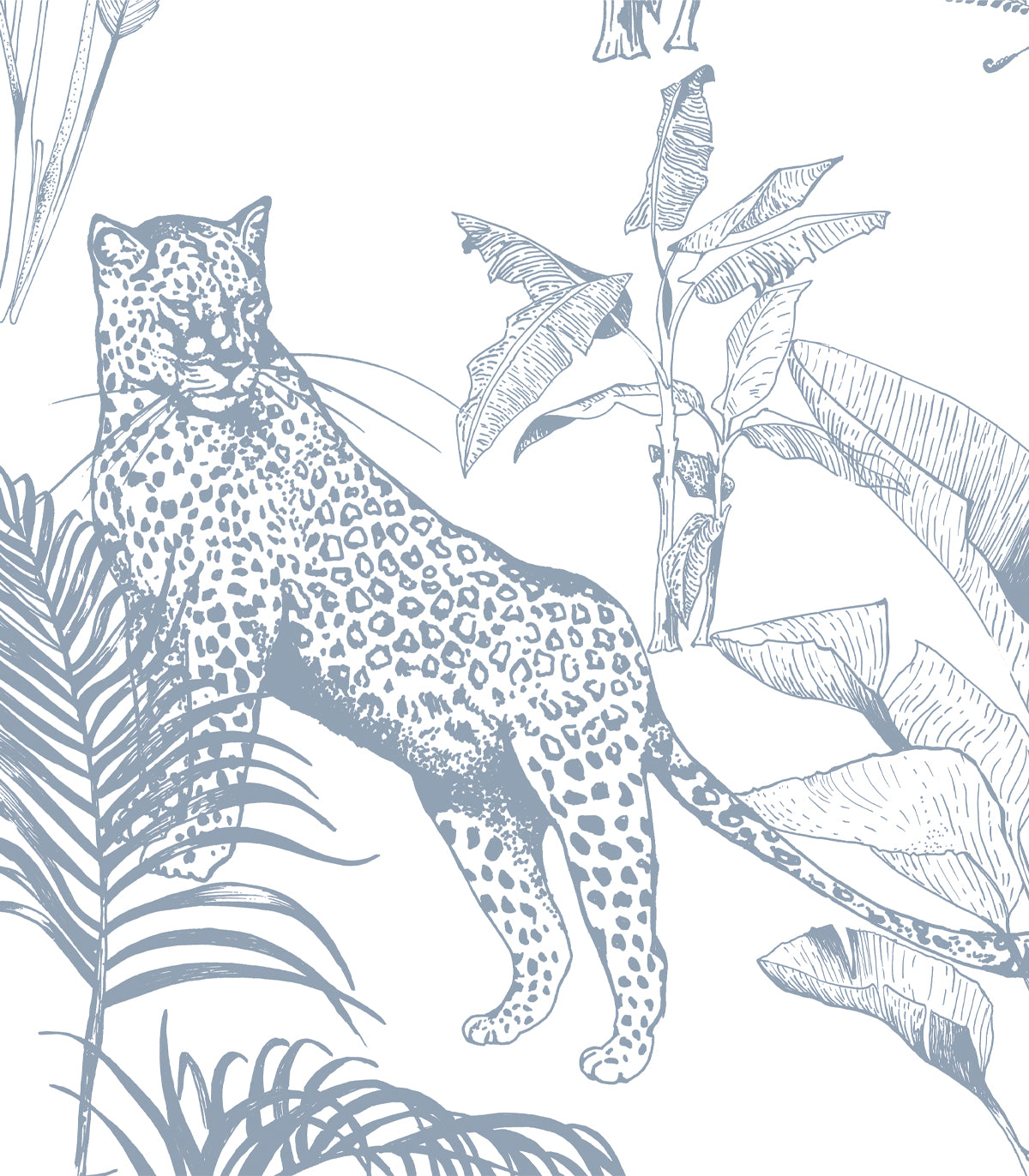 Tapeta Safari Blue - Wallcolors®