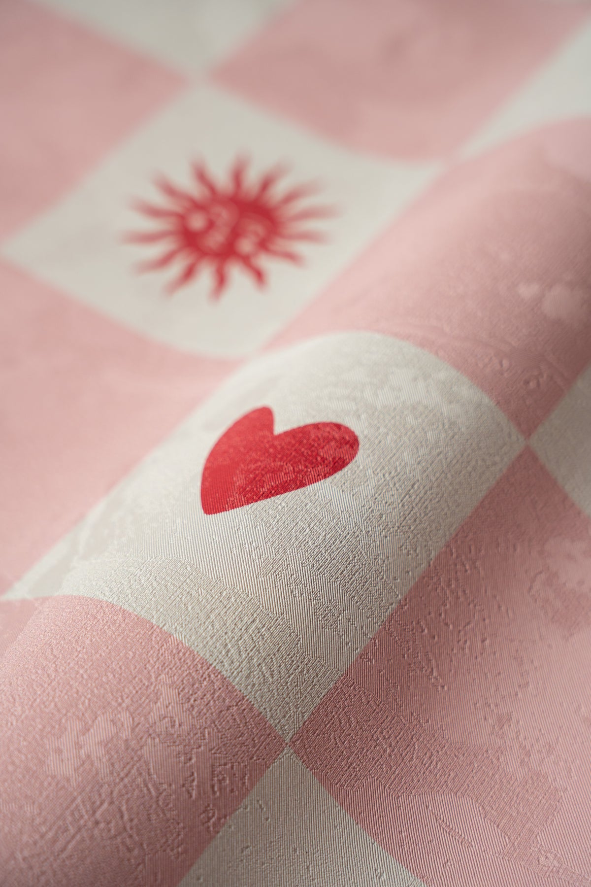 Carta da parati Sun and heart Blush