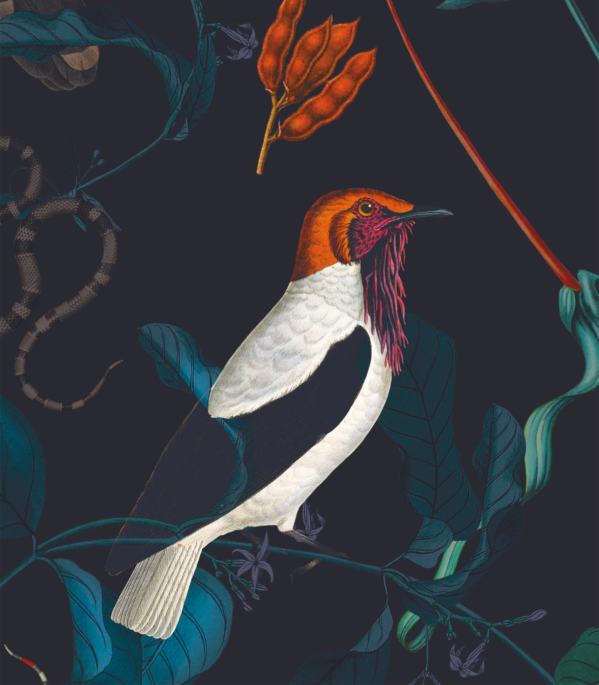 Tapeta Teal Blue Garden