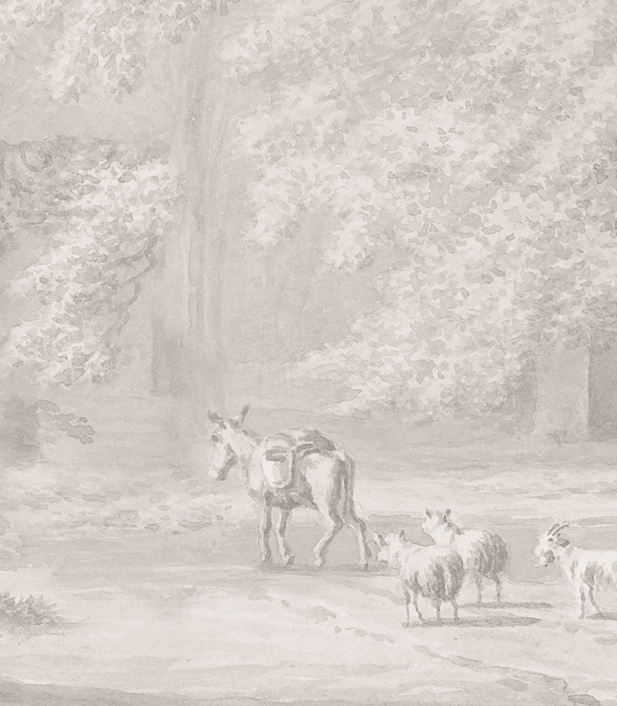 Tapeta Watercolor Grove Beige