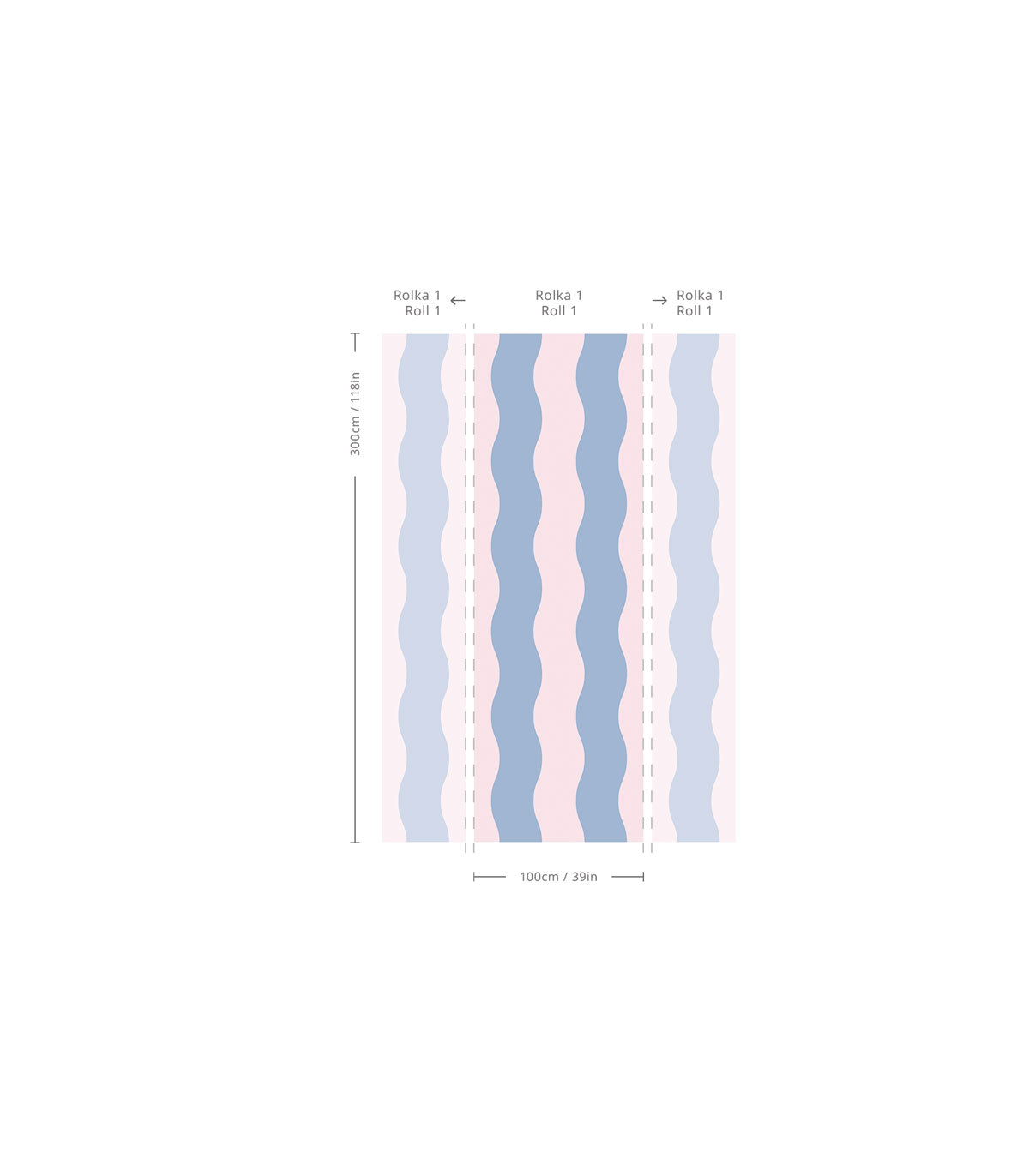 Tapeta Wave Stripe Summer Mist