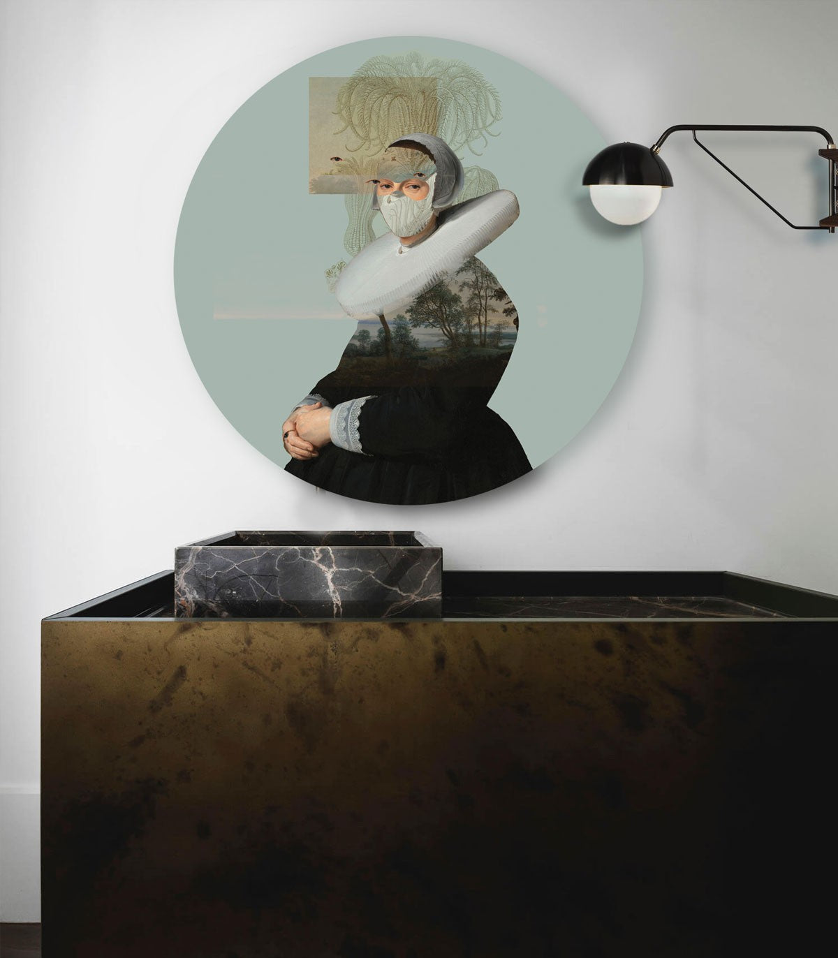 Dots Landscape Muse Green - Wallcolors®