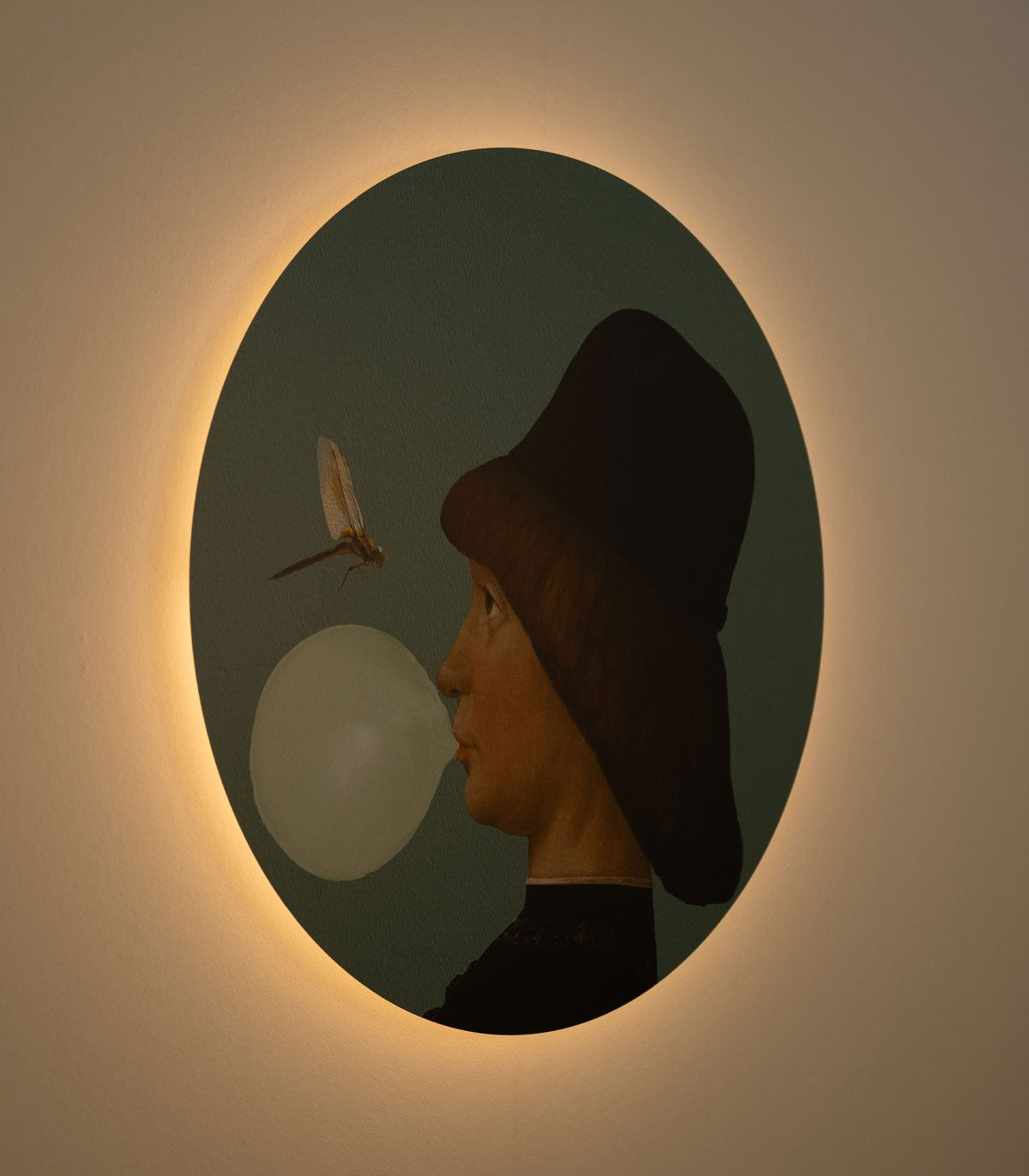 Dots Lighting Boy and Dragonfly