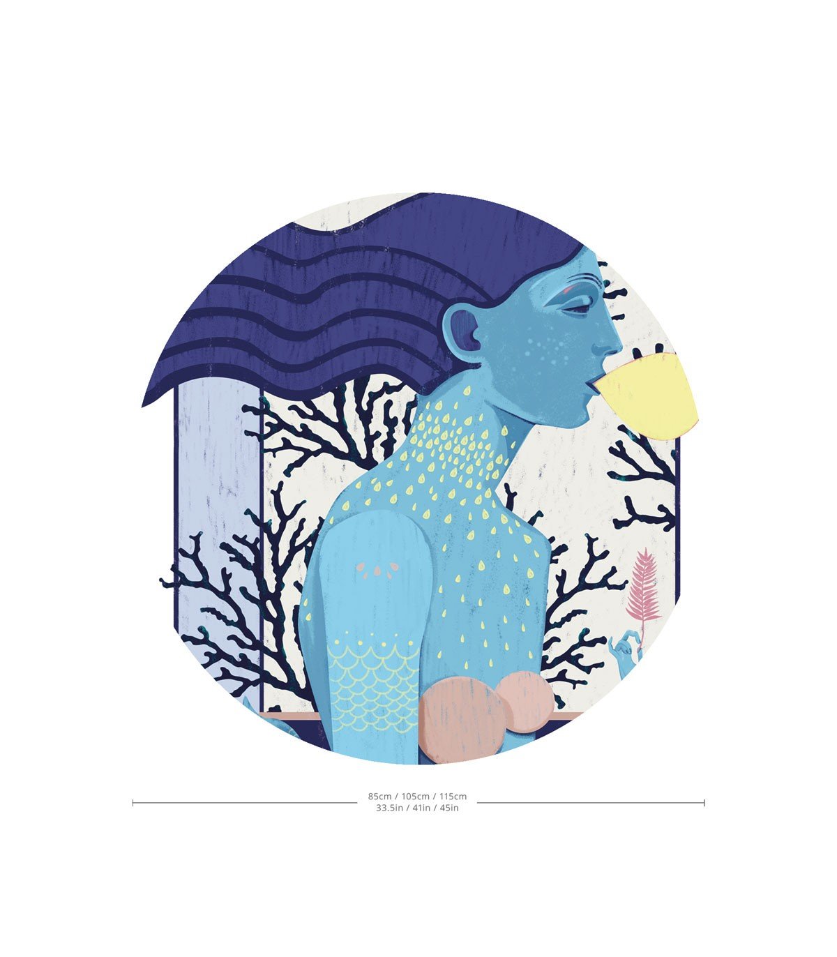 Dots Siren cool girl - Wallcolors®