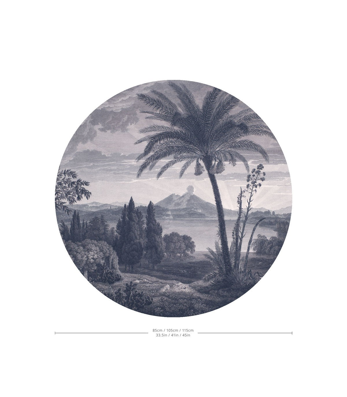 Dots Tropical Volcano Vista blue