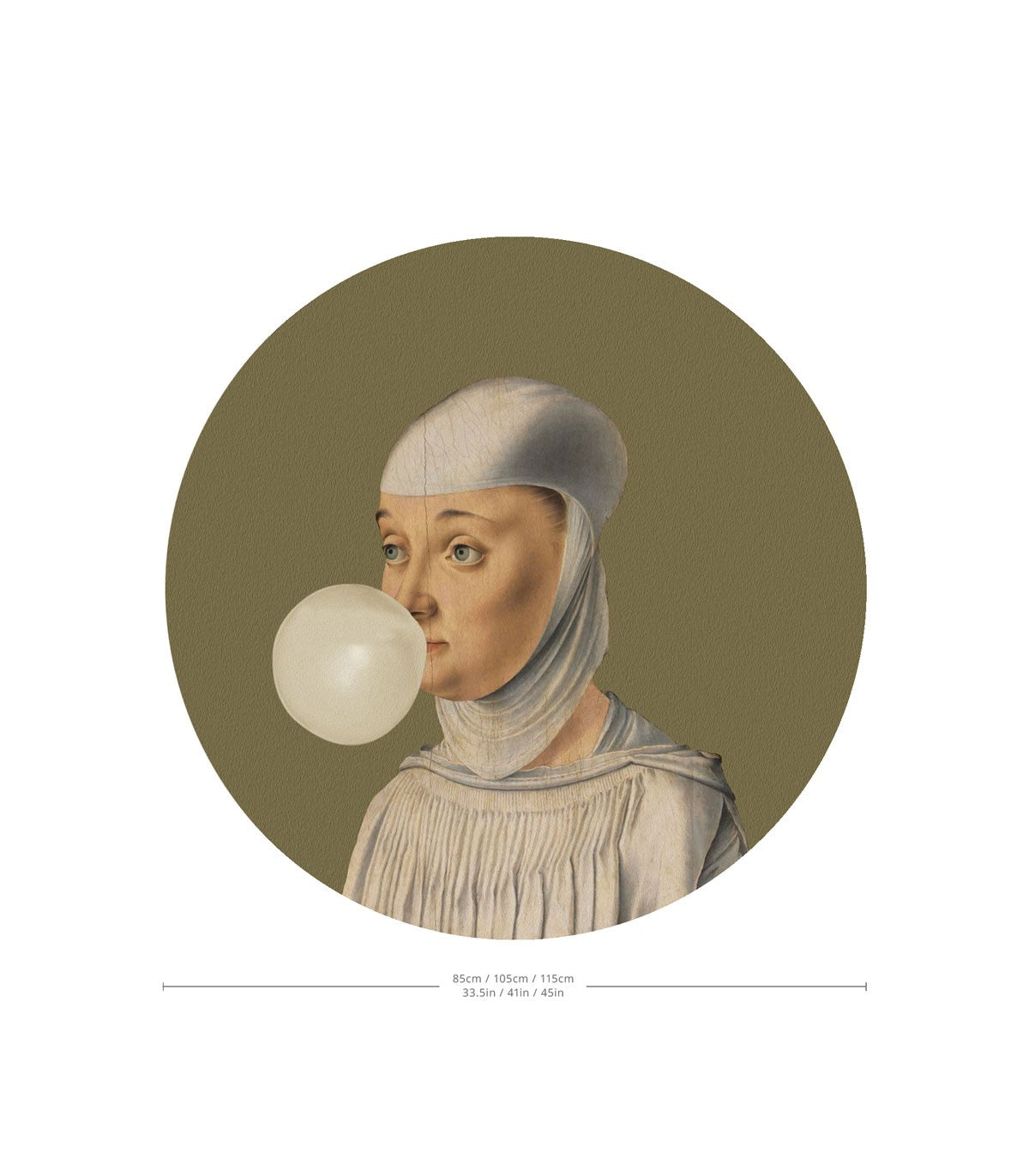 Dots Woman with Bubble Gum Olive