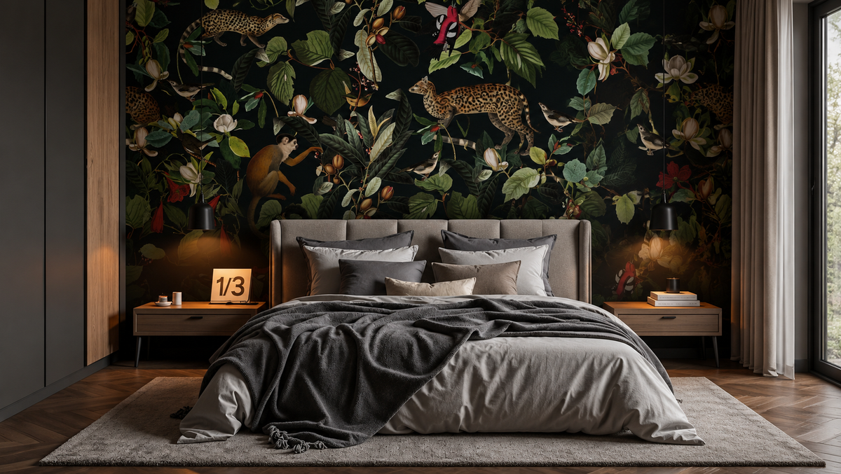 Carta da parati The Jungle Book Black