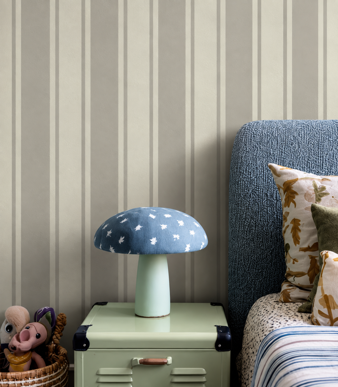Carta da parati Gentle Stripe Warm Stone