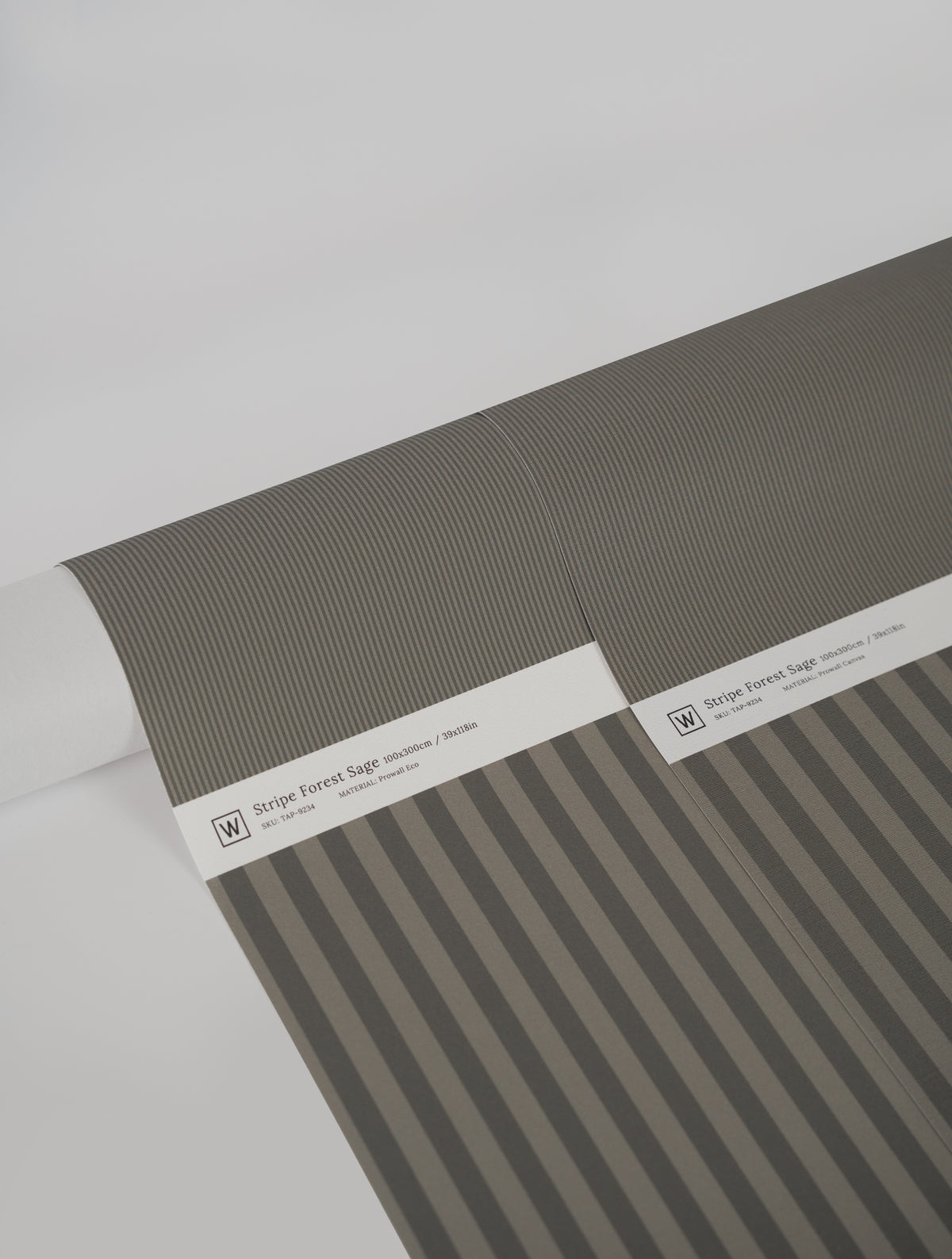 Carta da parati Stripe Forest Sage