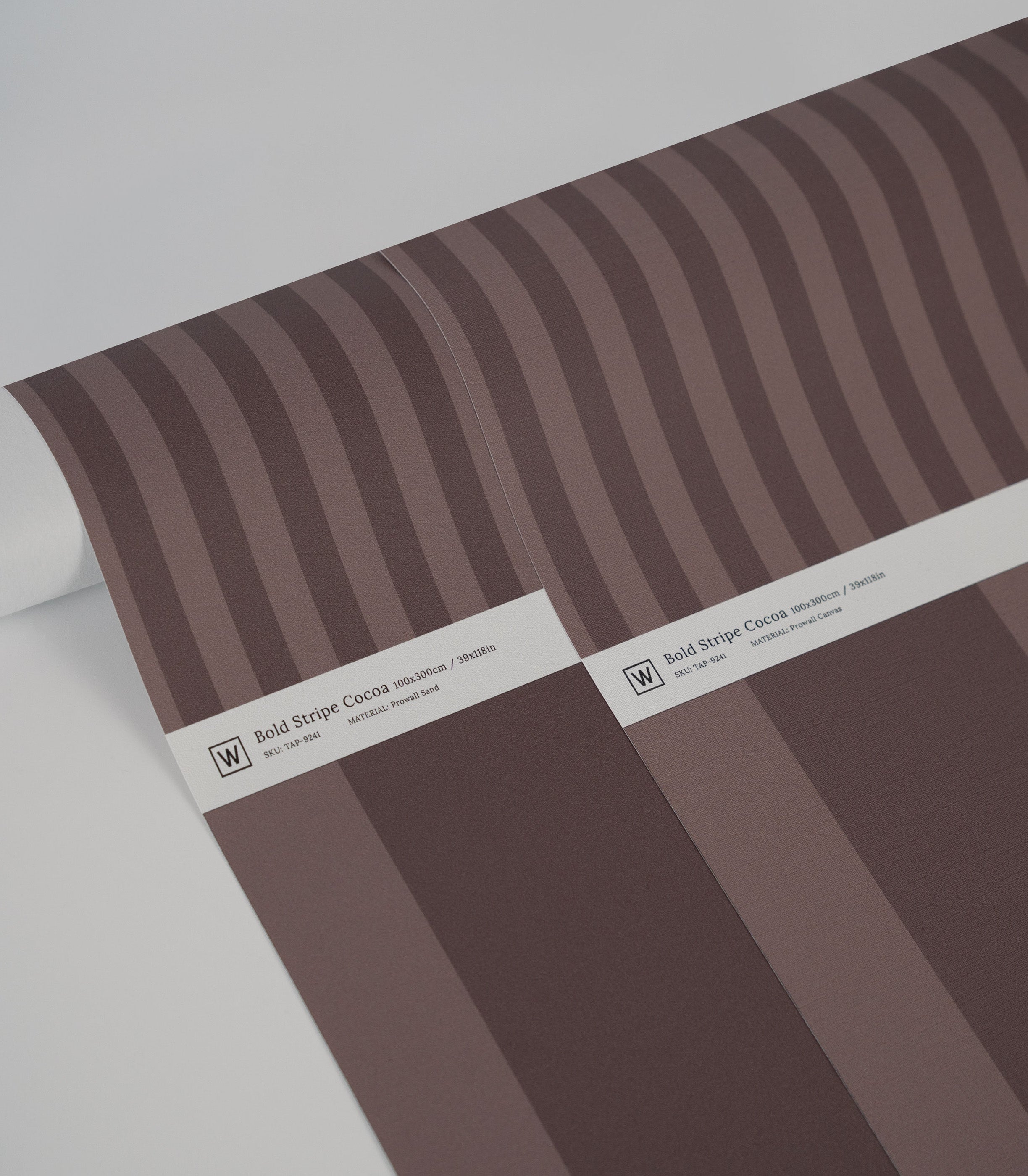 Carta da parati Bold Stripe Cocoa