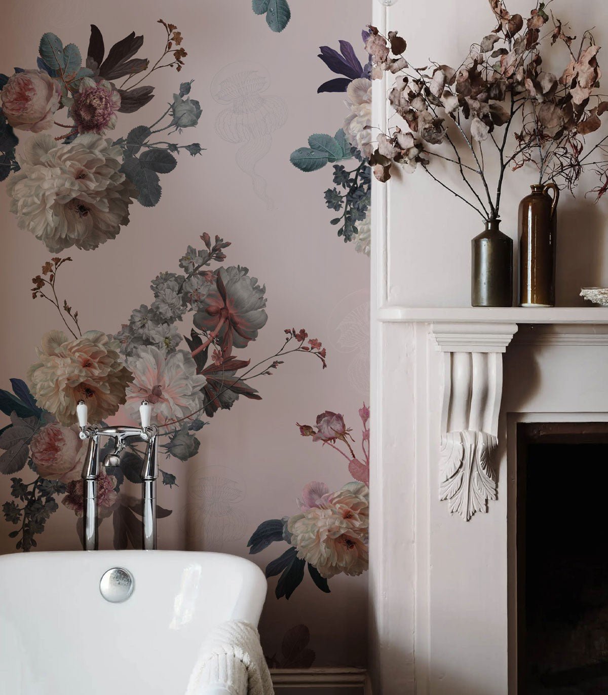 Tapeta Blush Garden Pink - Wallcolors®