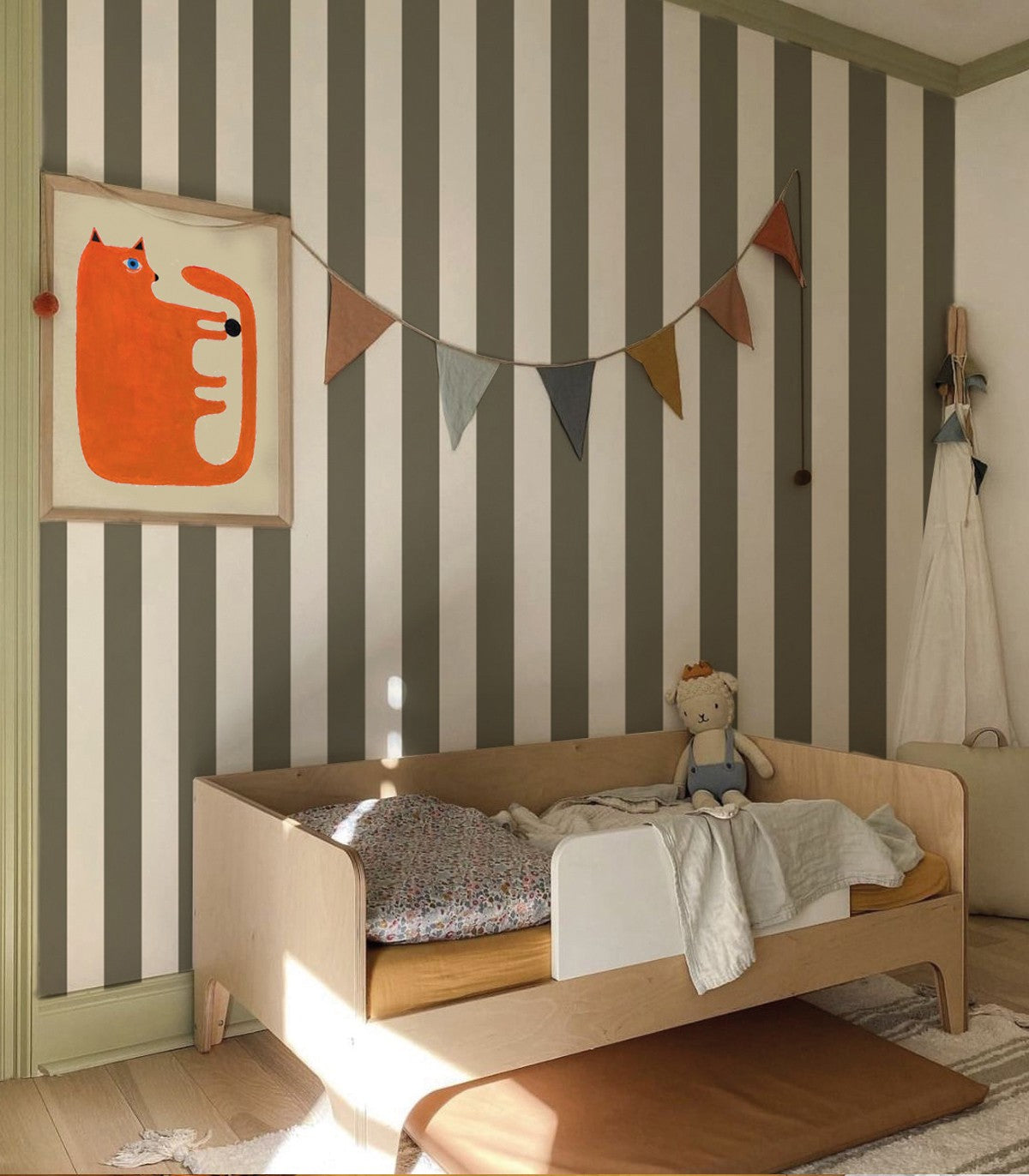 Tapeta Bold Stripe Moss