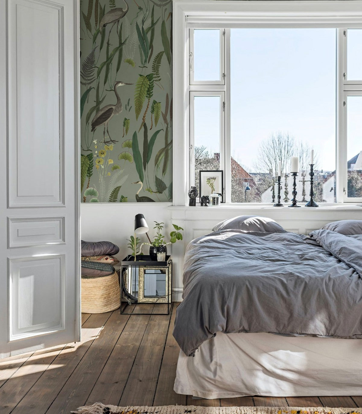 Tapeta Calm Heron Mint