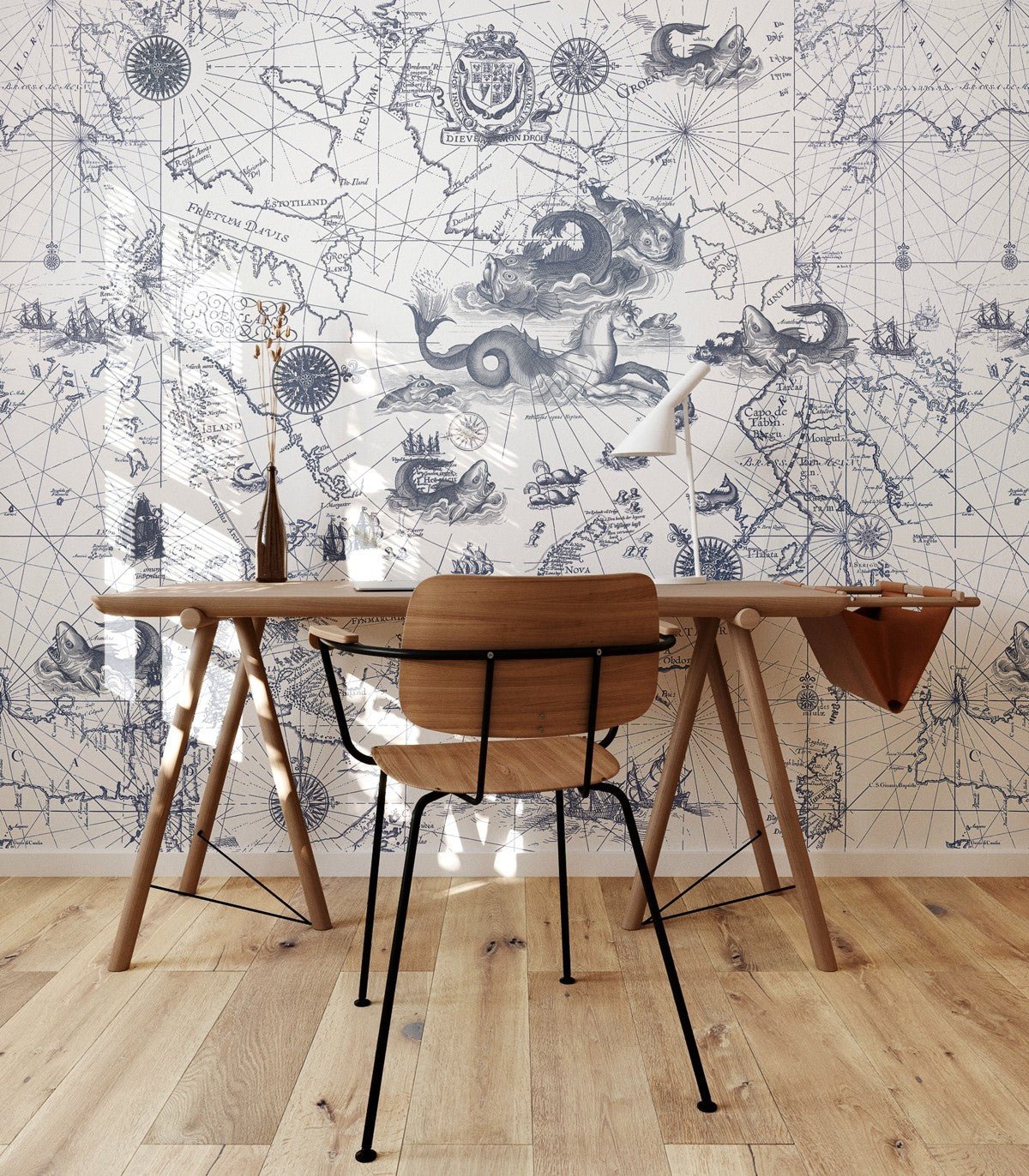 Tapeta Ocean Map - Wallcolors®