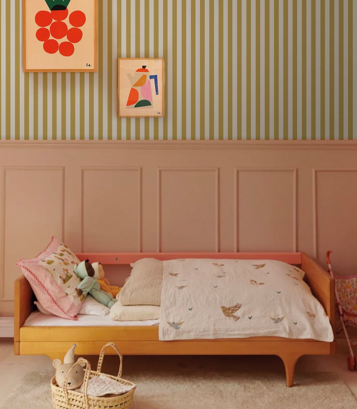 Tapeta Stripe Meadow Mustard