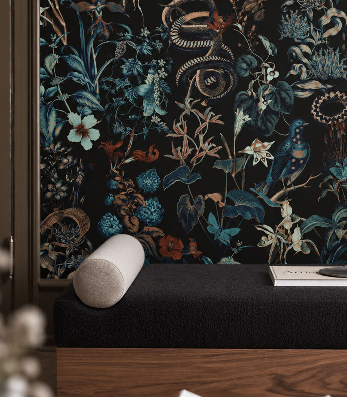 Carta da parati Botanic Black