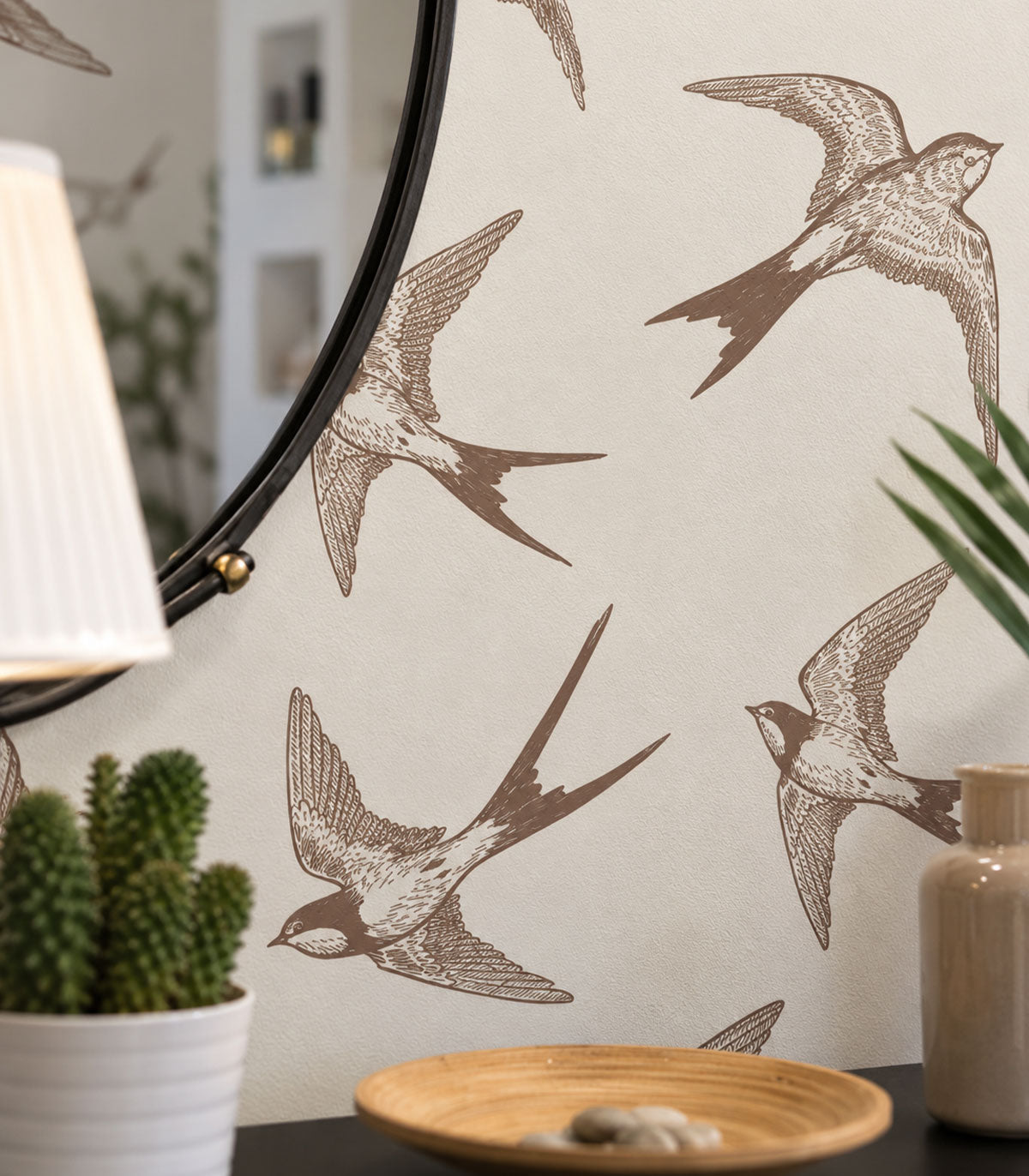 Carta da parati Brown Swallow