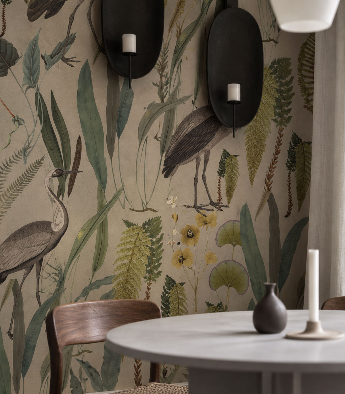 Carta da parati Calm Heron Beige