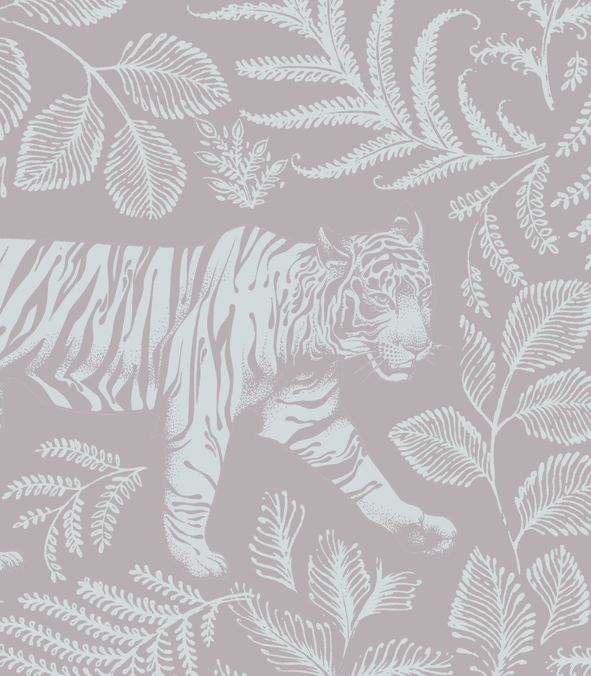 Tapeta Camouflaged Tiger Light Pink