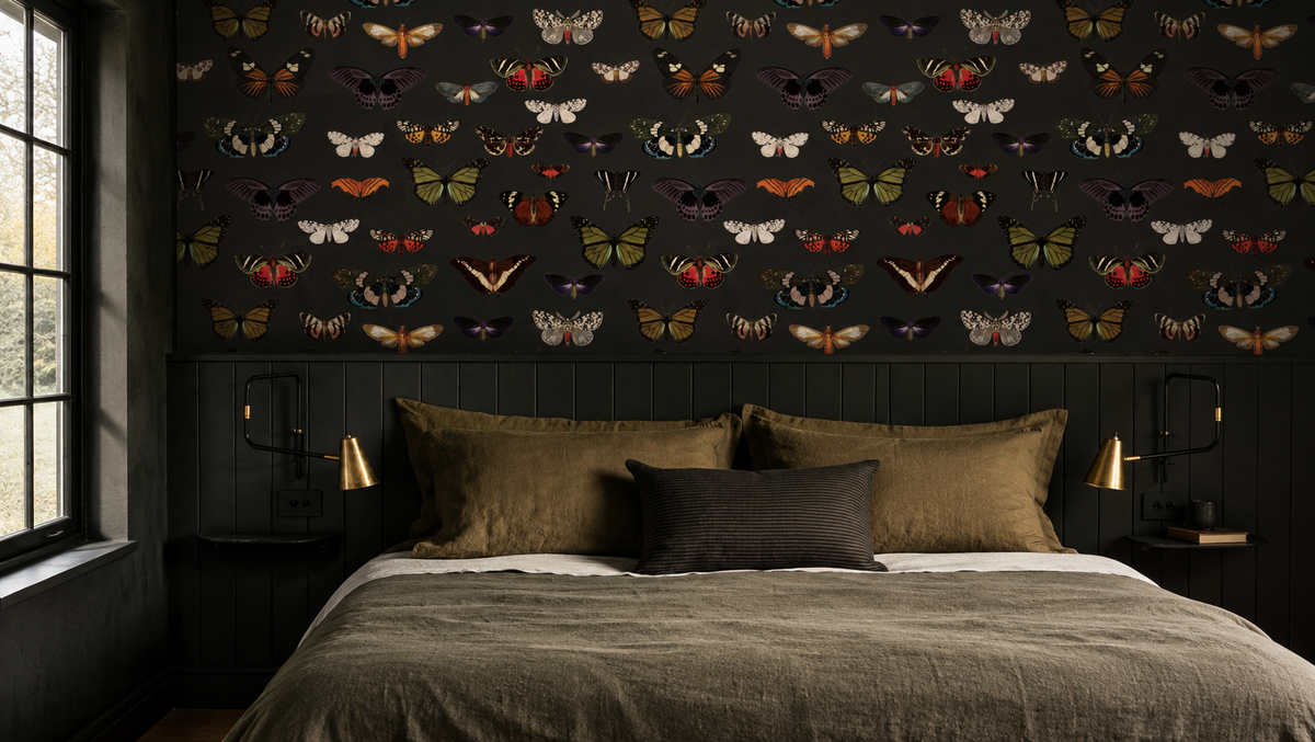 Carta da parati Colorful Butterfly Green