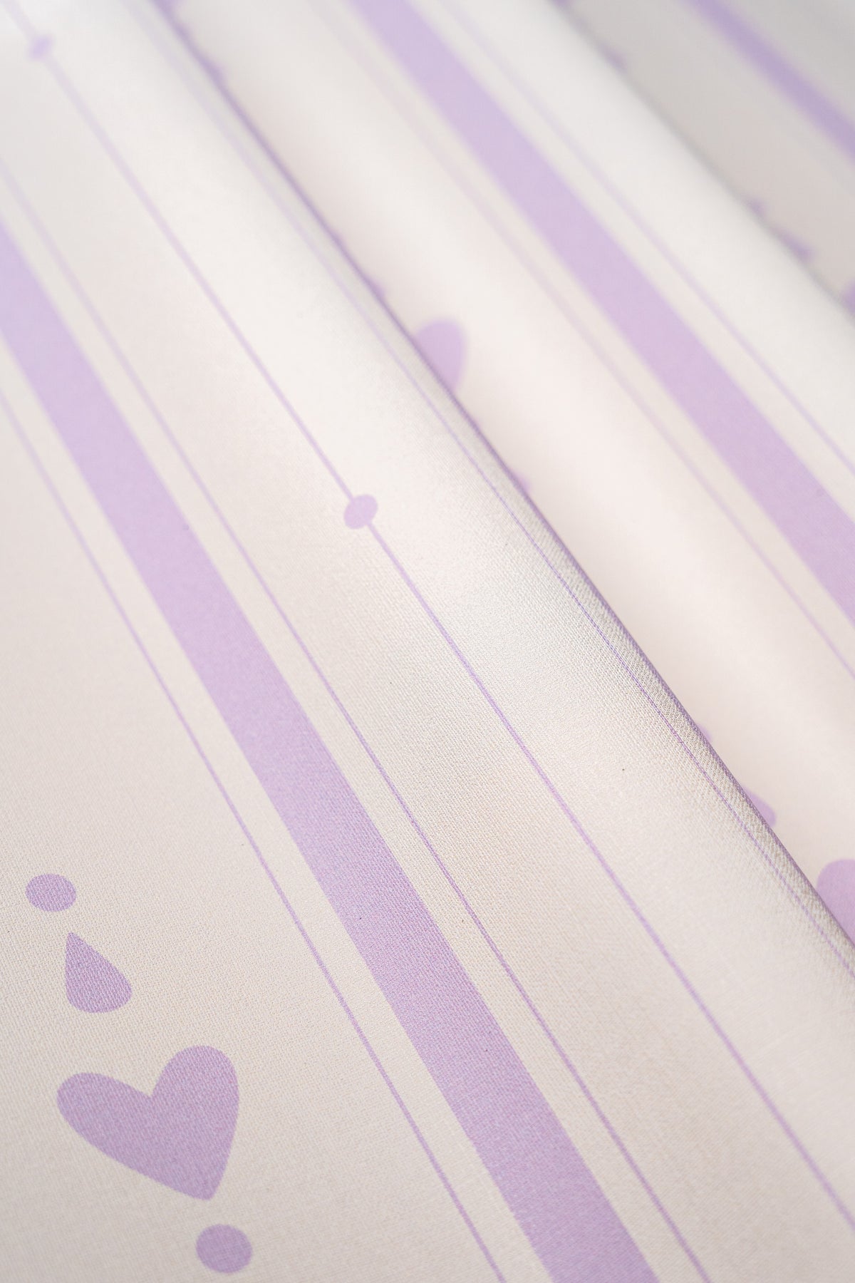 Carta da parati Cottage Stripe Lilac Veil