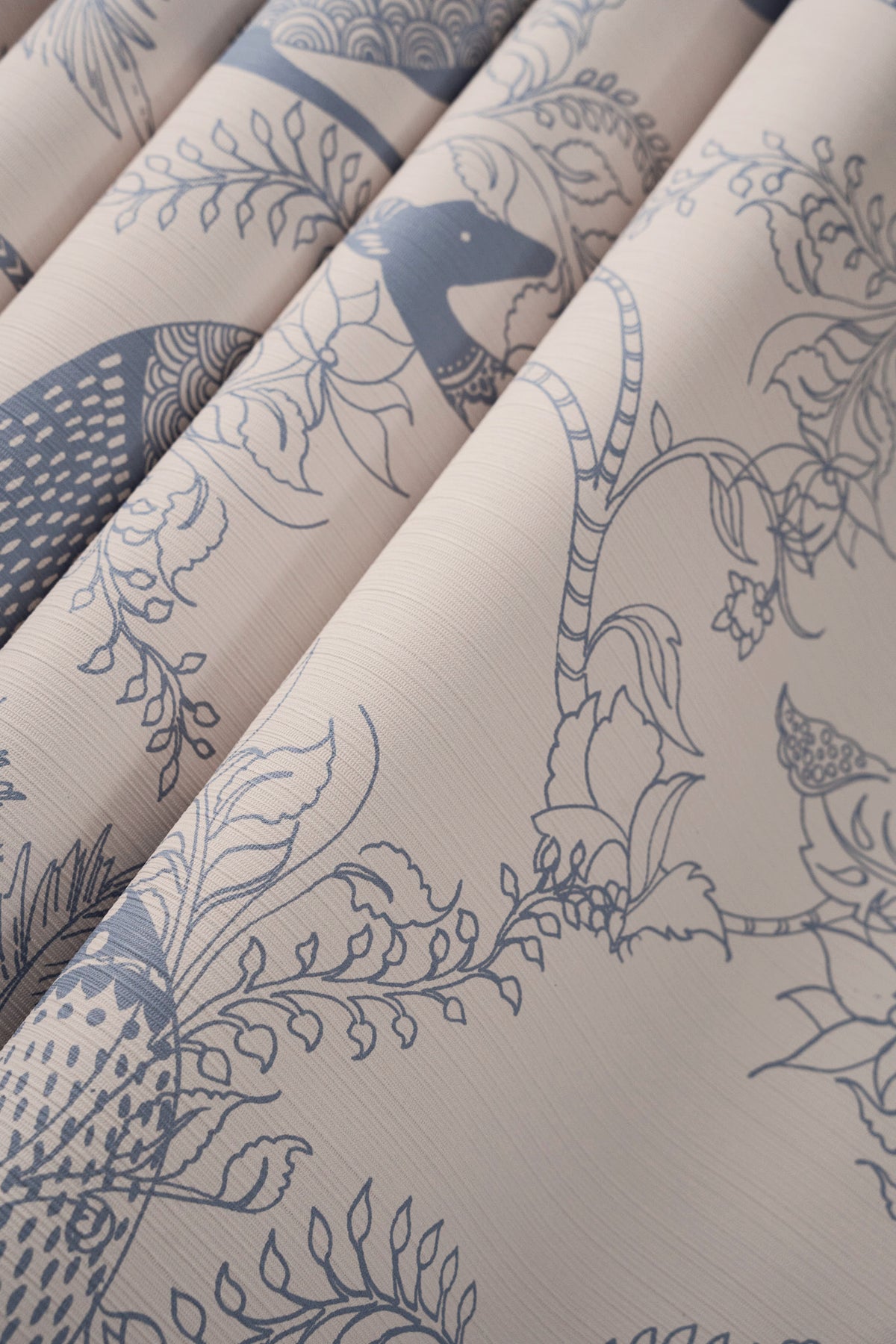 Carta da parati Mythical Animals Blue