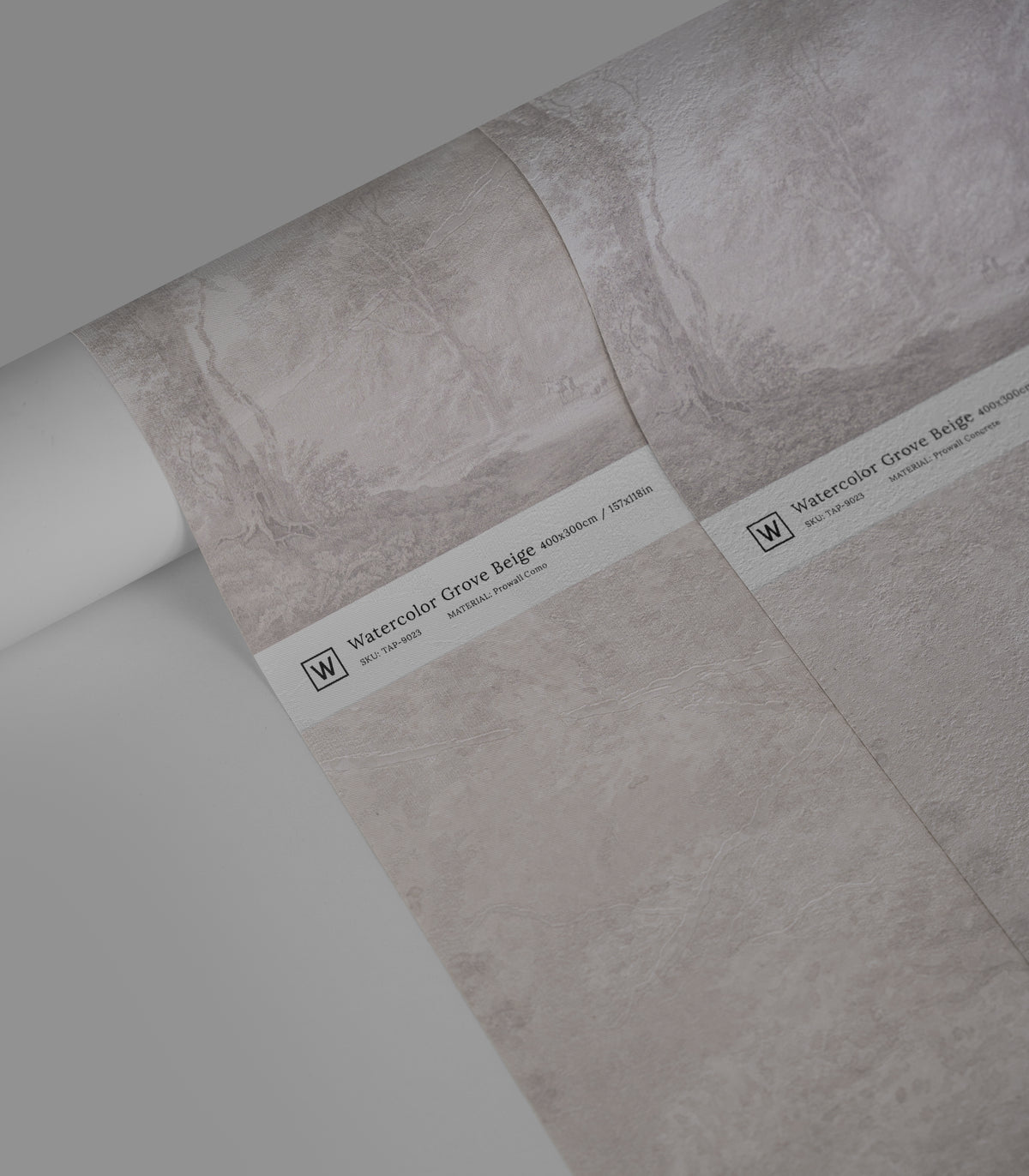 Carta da parati Watercolor Grove Beige