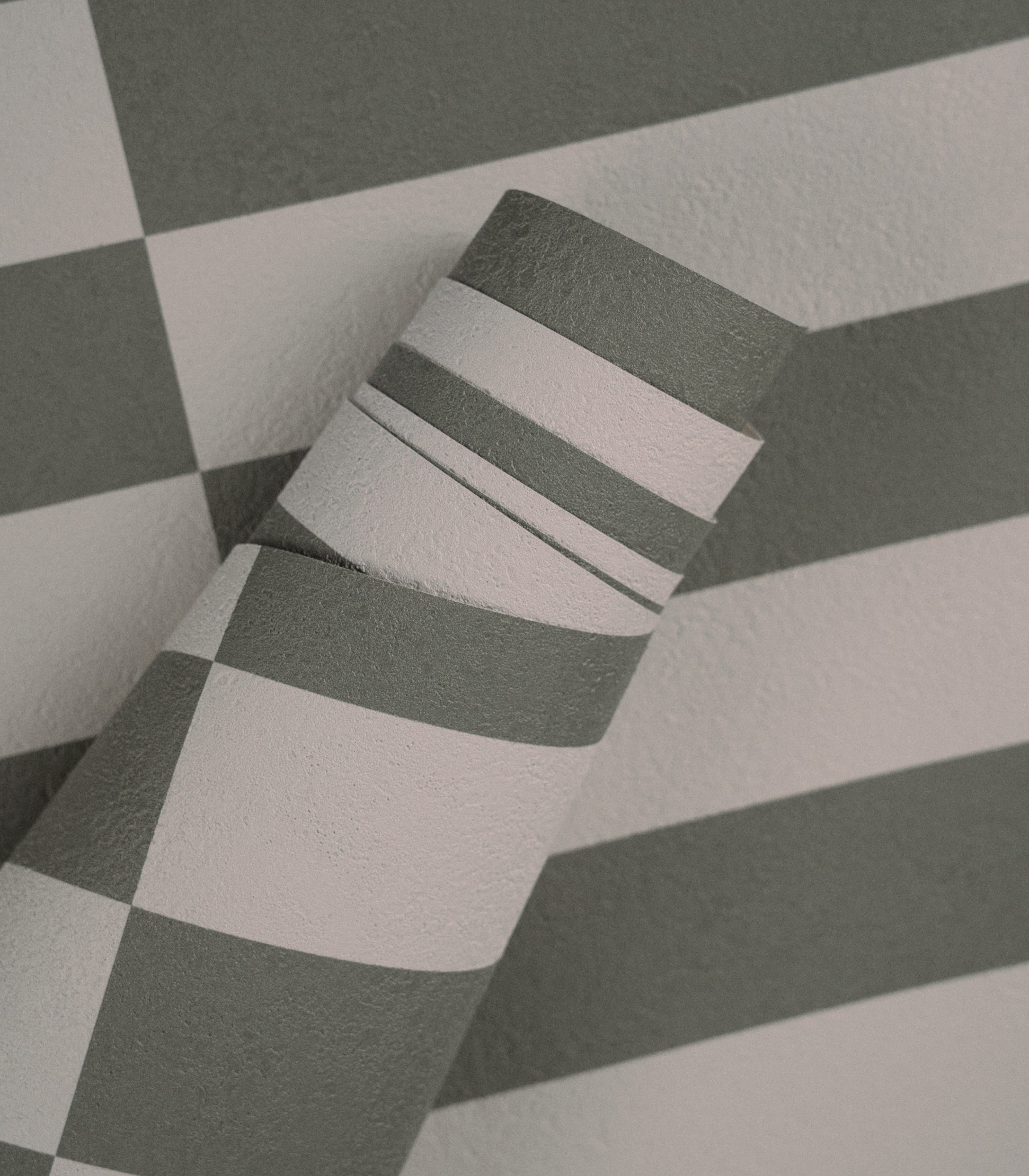Carta da parati Tetris Stripe Greige