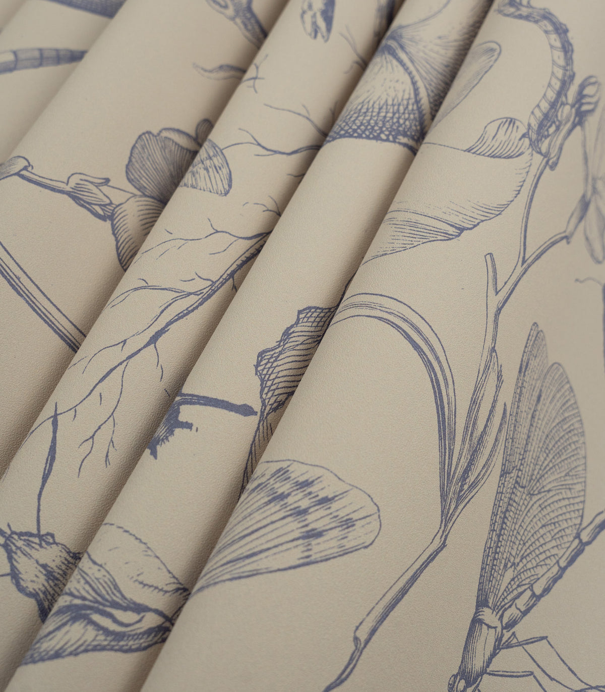 Carta da parati Vintage botanic blue