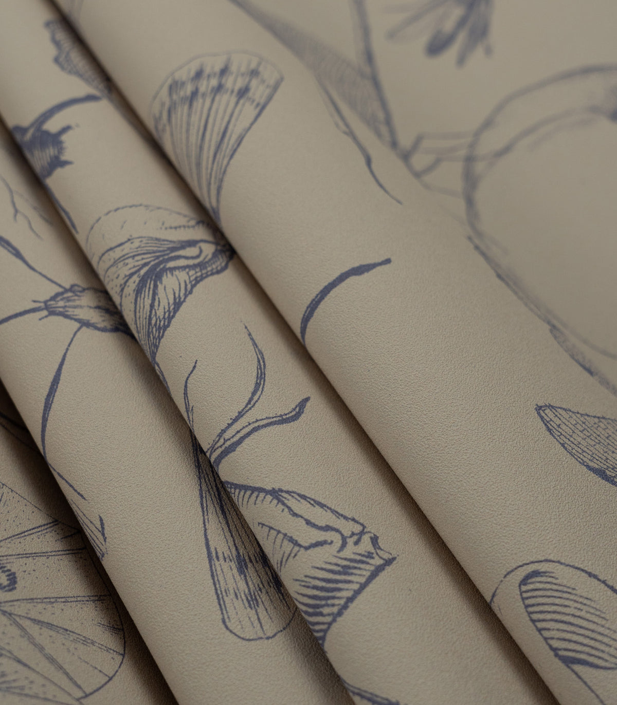 Carta da parati Vintage botanic blue