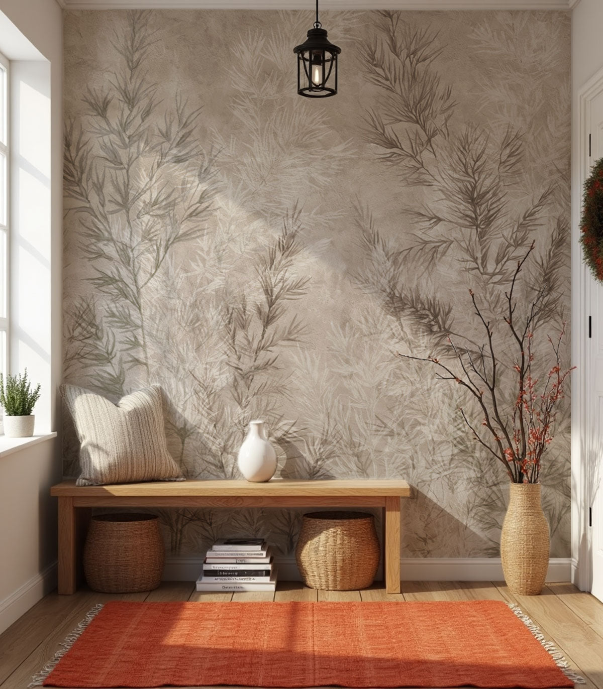 Tapeta Dry grass beige