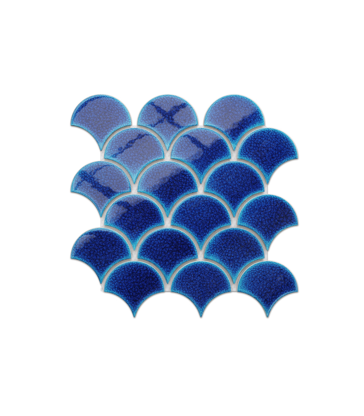 Mozaika Fish scale royal blue